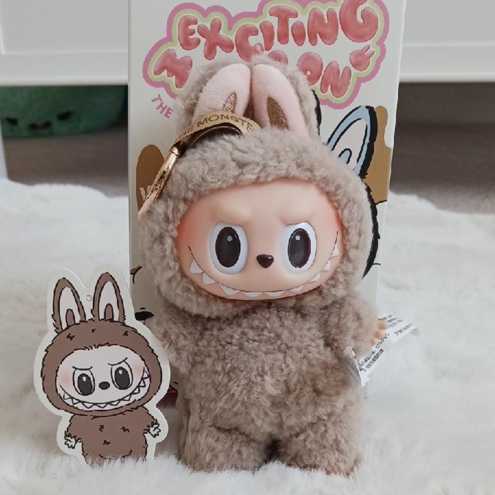 Exciting Monster Labubu Plush Doll in Brown